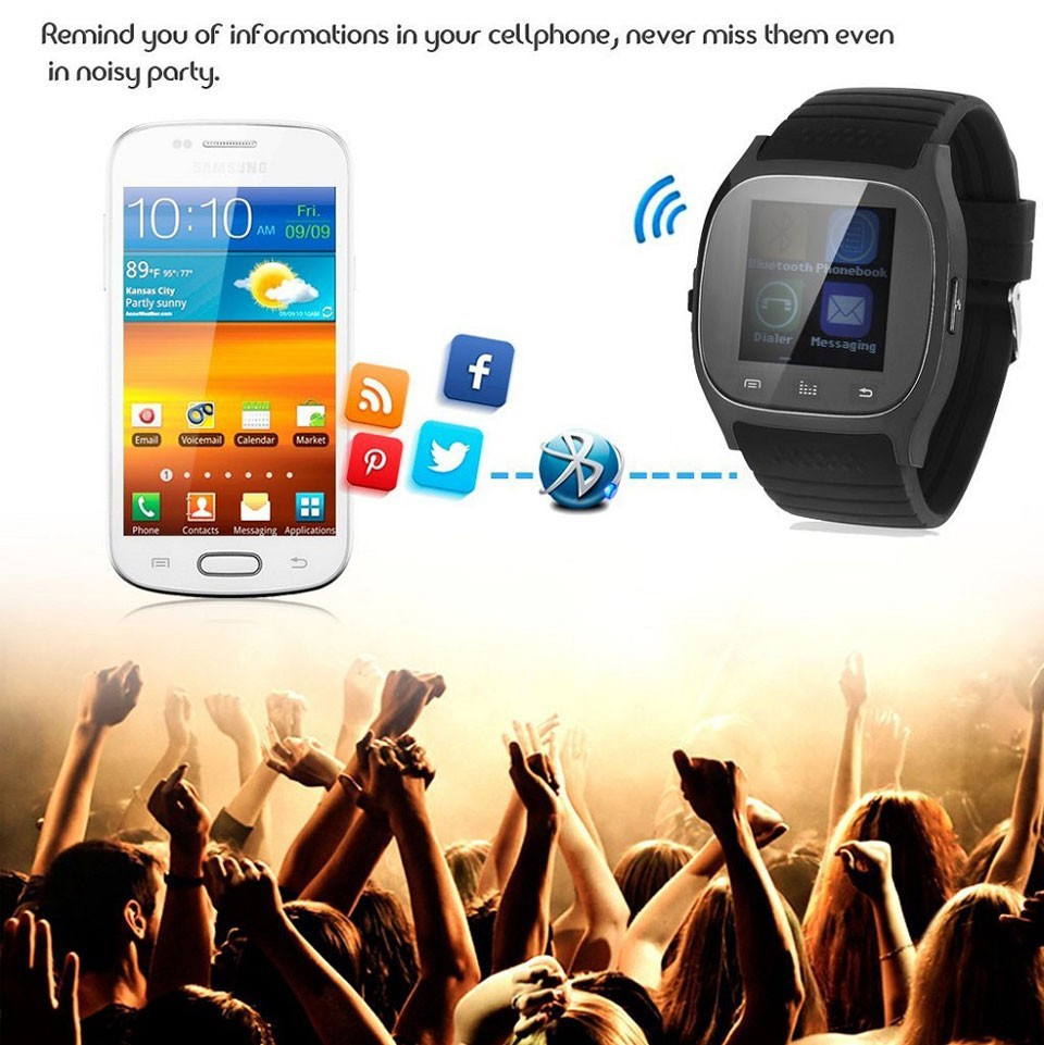 Waterproof Smartwatch M26 Bluetooth 1034692232 1