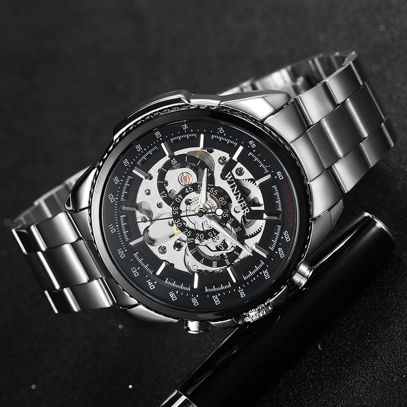 Winner Skeleton Mechanical Luxury Watch for Men 1305484508 1