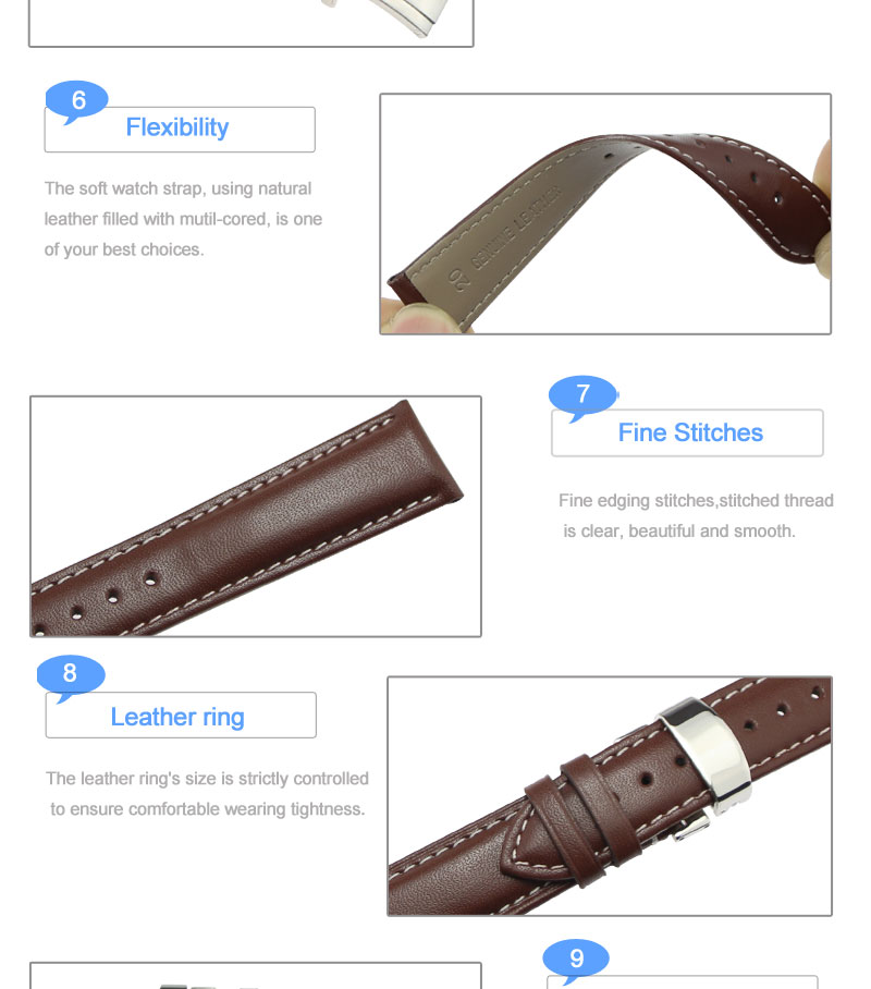 Genuine ZLIMSN Leather Watch Bands 1327593226 1