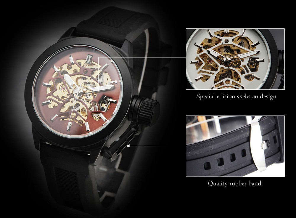 SEWOR Skeleton Mechanical Watch Automatic Men 1672943899 1