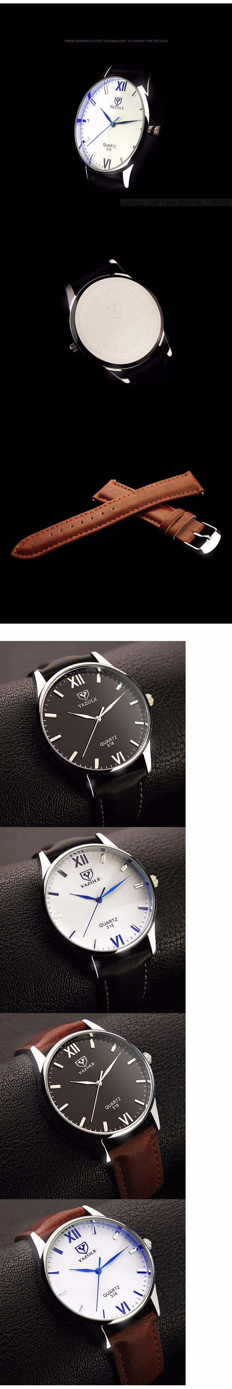 YAZOLE Wrist Quartz Watch for Men 1781032232 1