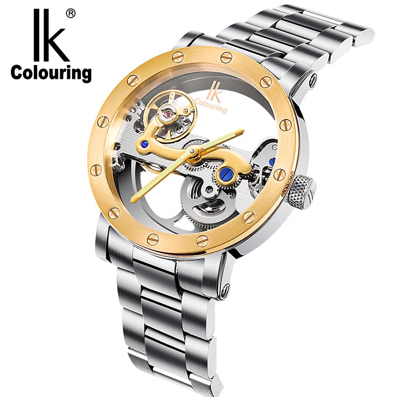 IK Colouring automatic mechanical double-sided watch 335676102 1