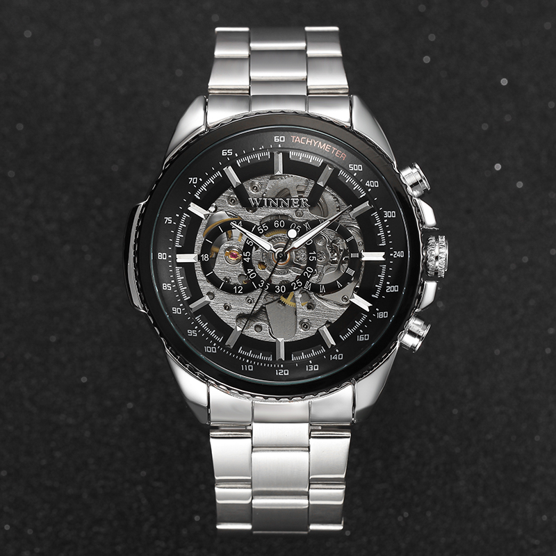 Winner Skeleton Mechanical Luxury Watch for Men 428999049 1
