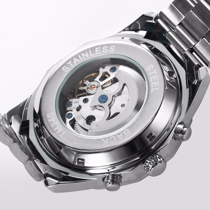 Winner Full Stainless Steel Auto Mechanical Watch For Men 547111866 1