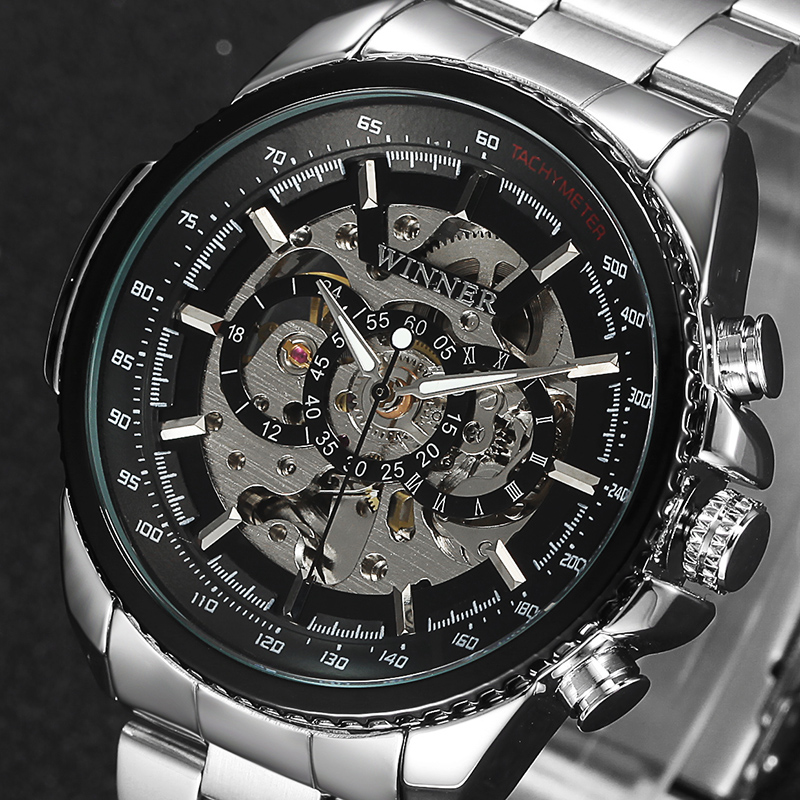 Winner Skeleton Mechanical Luxury Watch for Men 574404317 1