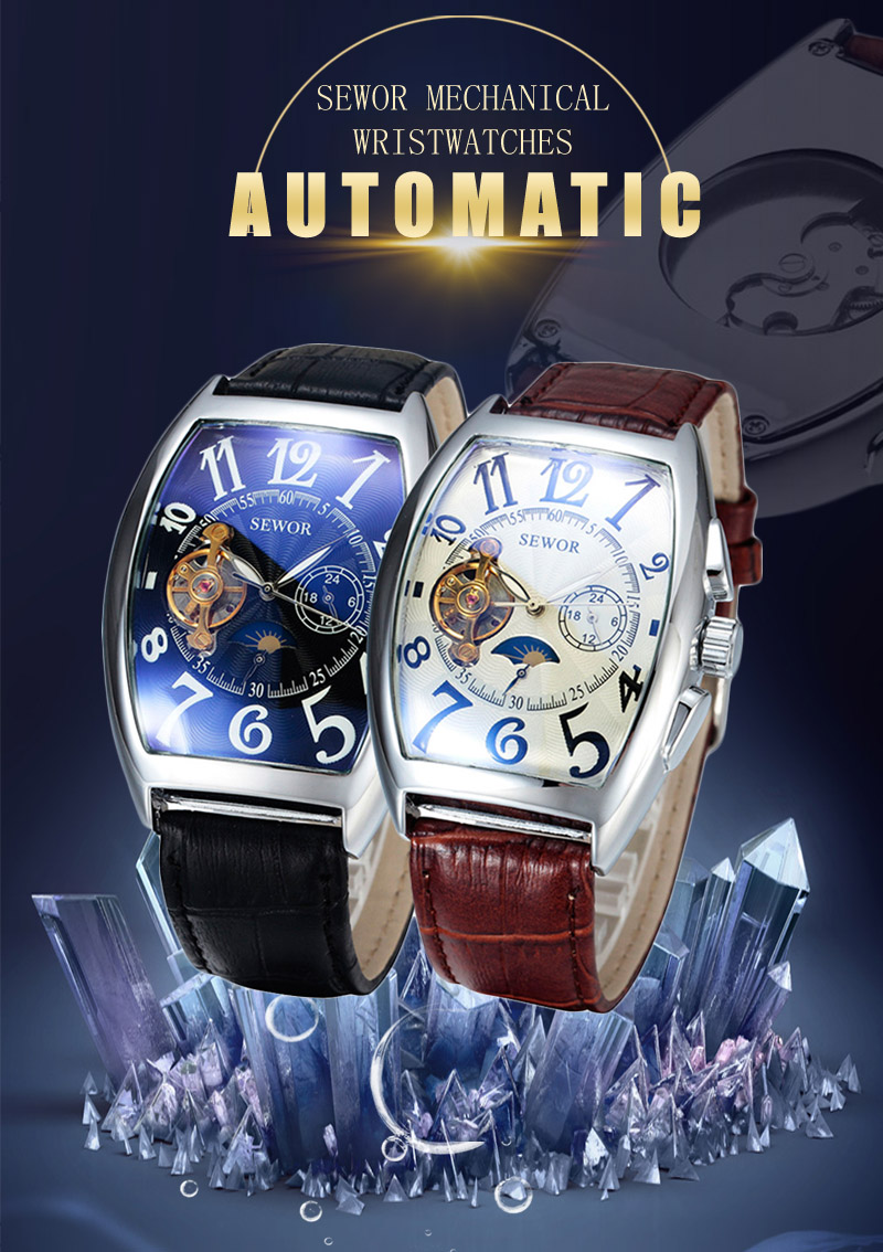 Sewor Men Mechanical Business Watch