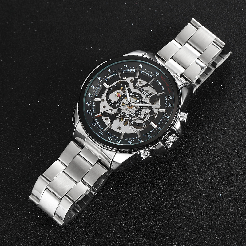 Winner Skeleton Mechanical Luxury Watch for Men 950250234 1