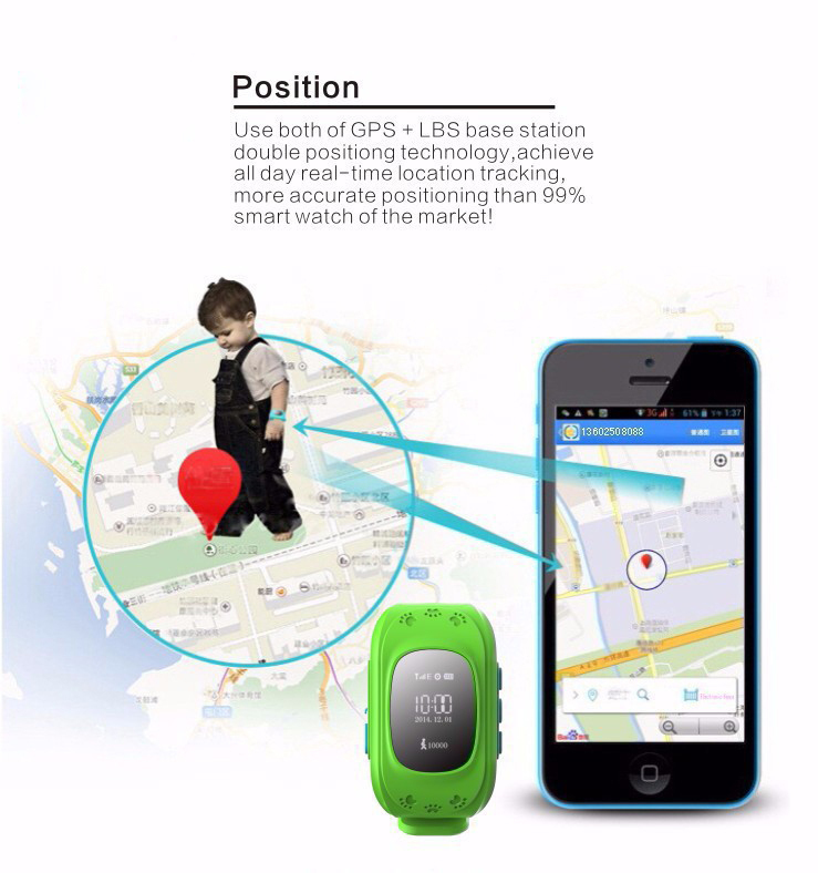 Smart Watch For Children Q50 GSM GPRS GPS Locator Tracker 953030494 1